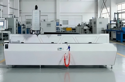Özel Şekilli Alüminyum Kayıtlar için 3+2 Eksenli CNC Uç Freze | Pencere ve Giydirme Cephe Makinaları