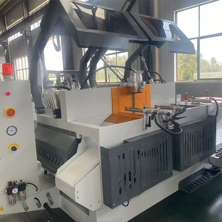 Alüminyum Pencere Kapısı için CNC Otomatik Çift Kafa Gönye Testere