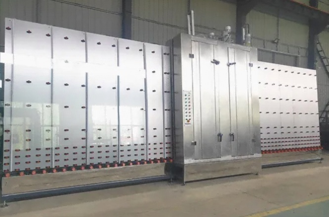 Yalıtımlı ve Temperli Cam için Endüstriyel Sınıf 1800 Dikey Yıkama Kurutma Makinesi