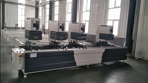Endüstriyel Sınıf PVC UPVC Renkli Pencere Profili 4 Ağır Hizmet Kafalı Otomatik Dikişsiz Kaynak Makinesi